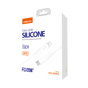 کابل USB-C به لایتنینگ رسی مدل RTC-P09CL یک و نیم متری